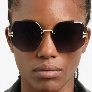Marc Jacobs MJ1090/S 06JHA Rimless Aviator Sunglasses
